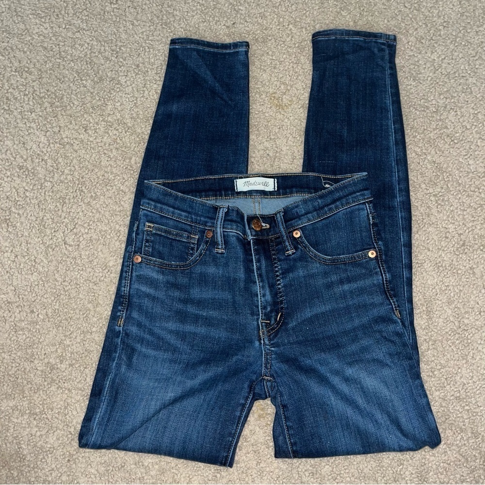 Madewell high rise skinny blue jeans, size 24